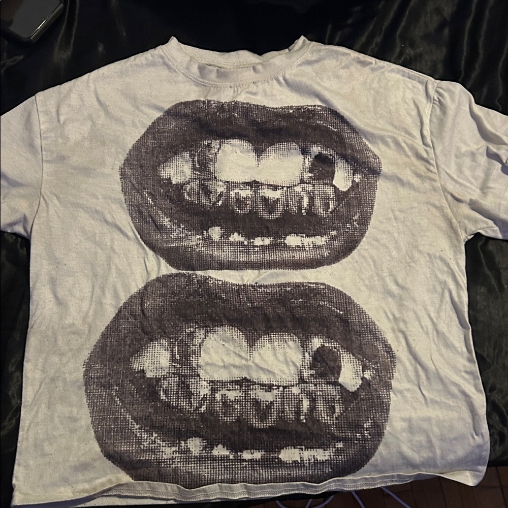 SHEIN Black and White Graphic Tee